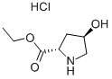 (2S,4R)-4-羟基吡咯烷-2-甲酸乙酯盐酸盐, 33996-30-4, 结构式