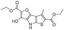4H-Furo[3,2-b]thieno[3,2-d]pyrrole-2,6-dicarboxylic  acid,  3-hydroxy-7-methyl-,  diethyl  ester  (9CI) 结构式