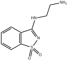 N1-(1,1-DIOXO-1H-1LAMBDA6-BENZO[D]ISOTHIAZOL-3-YL)-ETHANE-1,2-DIAMINE Struktur