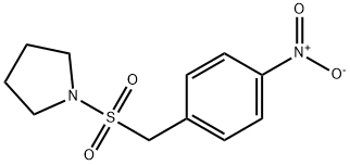 N-[(4-硝基苯基)-甲基磺酰基]吡咯烷,340041-91-0,结构式
