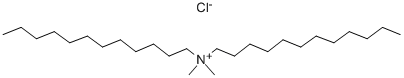 ジドデシルジメチルアミニウム·クロリド 化学構造式