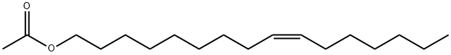 (Z)-9-ヘキサデセン-1-オールアセタート 化学構造式