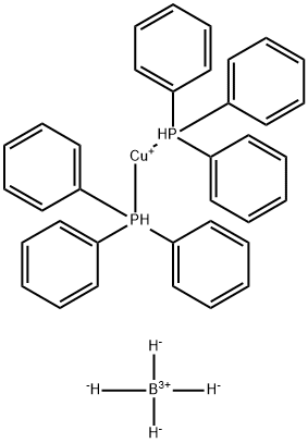 BIS(TRIPHENYLPHOSPHINE)COPPER(I) BOROHYDRIDE Struktur