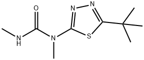 1-(5-tert-ブチル-1,3,4-チアジアゾール-2-イル)-1,3-ジメチル尿素 化学構造式