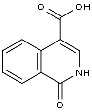 1-氧代-1,2-二氢-4-异喹啉甲酸,34014-51-2,结构式