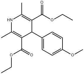 4-(4-Methoxyphenyl)-2,6-dimethyl-1,4-dihydropyridine-3,5-bis(carboxylic acid ethyl) ester Structure