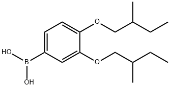 3,4-Bis(2-methylbutyloxy)benzeneboronic acid Structure