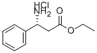 (R)‐3‐アミノ‐3‐フェニルプロパン酸エチルエステル塩酸塩 化学構造式