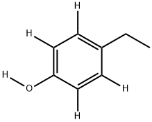 4-ETHYLPHENOL-2,3,5,6-D4, OD Structure