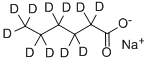 SODIUM HEXANOATE-D11 Structure