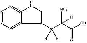 DL-トリプトファン-2,3,3-D3 化学構造式