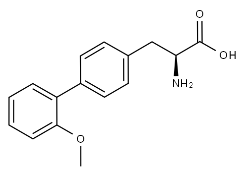 L-2-AMINO-3-(2'-METHOXY-BIPHENYL-4-YL)-PROPIONIC ACID Struktur