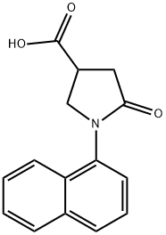 1-NAPHTHALEN-1-YL-5-OXO-PYRROLIDINE-3-CARBOXYLIC ACID Structure