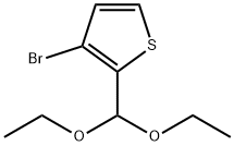 3-BROMOTHIOPHENE-2-CARBOXALDEHYDE DIETHYL ACETAL 化学構造式