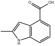 2-メチル-1H-インドール-4-カルボン酸 化学構造式