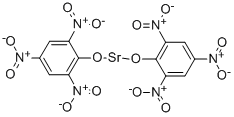 ストロンチウムビス(2,4,6-トリニトロフェノラート) 化学構造式