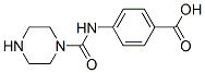 Benzoic acid, 4-[(1-piperazinylcarbonyl)amino]- (9CI)