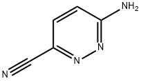 6-氨基-3-哒嗪甲腈 结构式