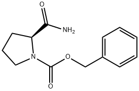 1-(ベンジルオキシカルボニル)-L-プロリンアミド 化学構造式