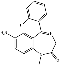 氨基氟硝西泮, 34084-50-9, 结构式