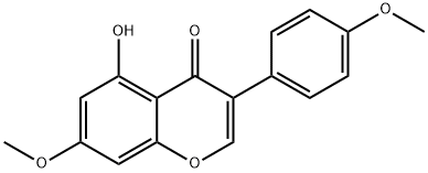 染料木黄酮-4',7-二甲醚 结构式