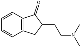 2-[2-(ジメチルアミノ)エチル]-1-インダノン 化学構造式