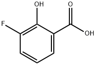 3-フルオロ-2-ヒドロキシ安息香酸 化学構造式