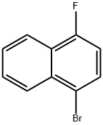 1-ブロモ-4-フルオロナフタレン 化学構造式