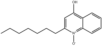 2-HEPTYL-4-HYDROXYQUINOLINE N-OXIDE Struktur