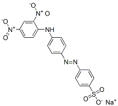 4-[[4-[(2,4-Dinitrophenyl)amino]phenyl]azo]benzenesulfonic acid sodium salt Structure