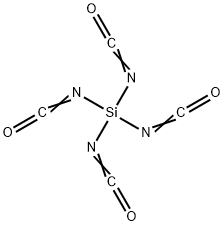 四异氰酸基硅烷,3410-77-3,结构式
