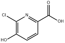 2-Pyridinecarboxylic  acid,  6-chloro-5-hydroxy- Struktur