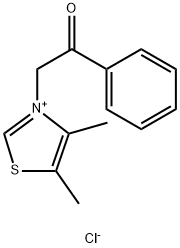 4,5-二甲基-3-(2-氧代-2-苯基乙基)噻唑氯化物,341028-37-3,结构式