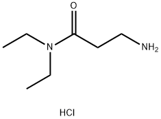 3-アミノ-N,N-ジエチルプロパンアミド塩酸塩 化学構造式