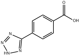 4-(1H-テトラゾール-5-イル)安息香酸 化学構造式