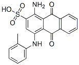 1-アミノ-9,10-ジヒドロ-4-[(2-メチルフェニル)アミノ]-9,10-ジオキソ-2-アントラセンスルホン酸 化学構造式