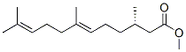 (S,E)-3,7,11-Trimethyl-6,10-dodecadienoic acid methyl ester Structure