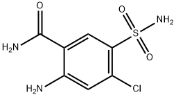 2-amino-4-chloro-5-sulphamoylbenzamide Structure