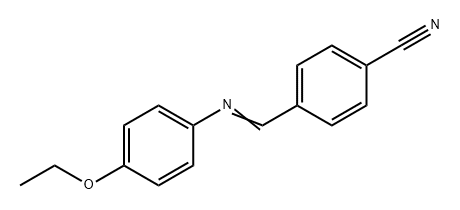 4'-氰苯亚甲基-4-乙氧基苯胺,34128-02-4,结构式