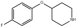 4-(4-フルオロフェノキシ)ピペリジン 化学構造式
