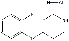 4-(2-氟苯氧基)哌啶(HCL) 结构式