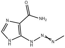3-甲基(三氮杂烯基)咪唑-4 甲酰胺, 3413-72-7, 结构式