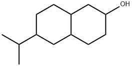 デカヒドロ-6-イソプロピル-2-ナフタレノール 化学構造式