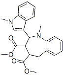 2,3,4,5-Tetrahydro-1-methyl-2-(1-methyl-1H-indol-3-yl)-1H-1-benzazepine-3,4-dicarboxylic acid dimethyl ester Structure