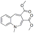 1-メチル-1H-1-ベンゾアゼピン-3,4-ジカルボン酸ジメチル 化学構造式