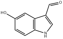 5-ヒドロキシ-1H-インドール-3-カルブアルデヒド 化学構造式