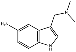 3-(二甲氨甲基)-5-氨基吲哚, 3414-74-2, 结构式