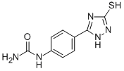 5-(4-Ureidophenyl)-1H-1,2,4-triazole-3-thiol Struktur