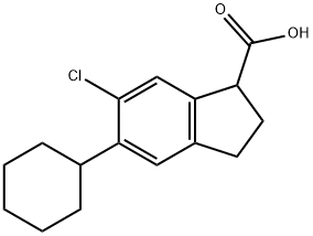 环氯茚酸,34148-01-1,结构式