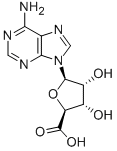 (2S,3S,4R,5R)-5-(6-氨基嘌呤-9-基)-3,4-二羟基四氢呋喃-2-羧酸 结构式